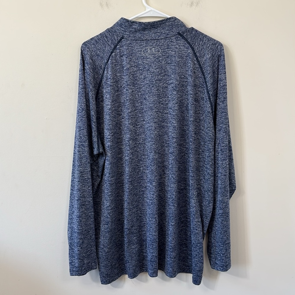 Under Armour Men’s Tech 1/2 Zip Long Sleeve Blue Marled Size XL - Picture 5 of 7